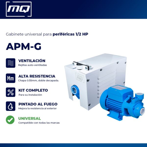 Gabinete para bombas periféricas de 1⁄2 HP