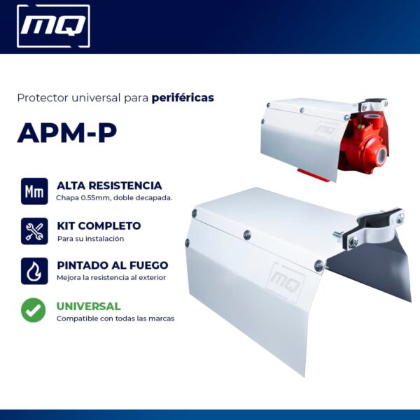 Características Protector para bombas prerifericas de 1/2