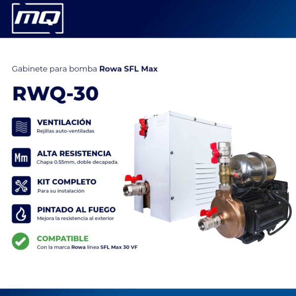 Características Gabinetes para bombas ROWA Max 30